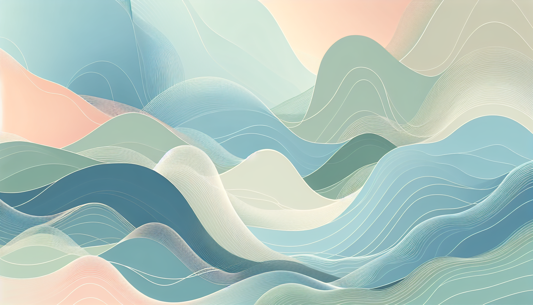 Calming abstract design in soft pastel colors.