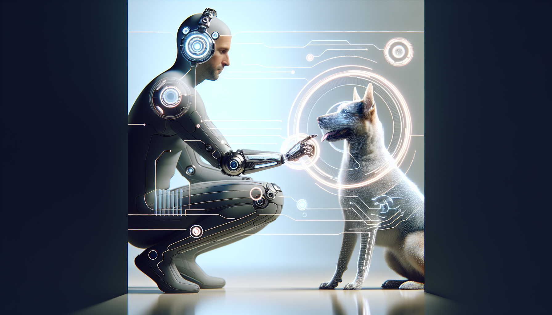 Futuristic device enabling human-animal communication.