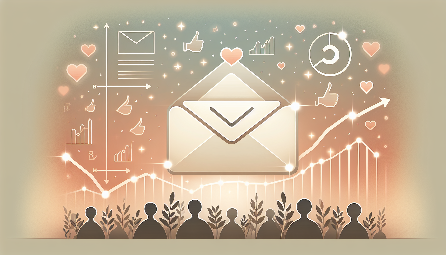 Email icon symbolizing crowdfunding engagement and growth.