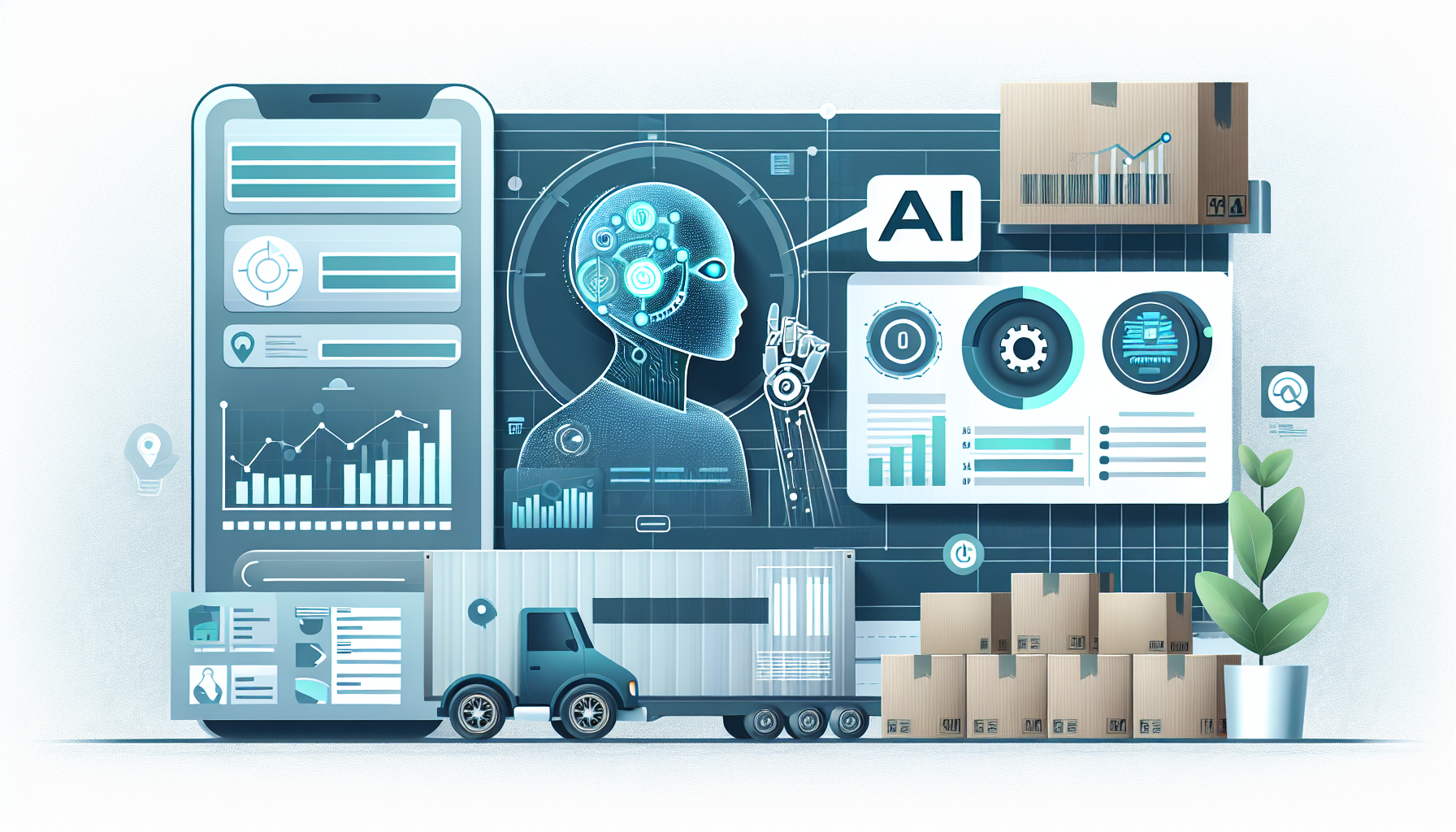 "Minimalist dashboard for automated logistics analytics."