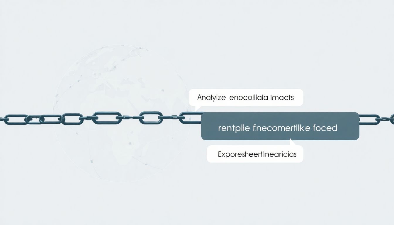 "Abstract globe with sanctions and analysis interface."