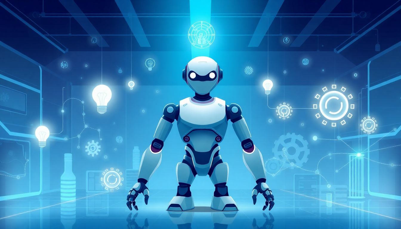 "AI-driven robotics research and innovation visualization."