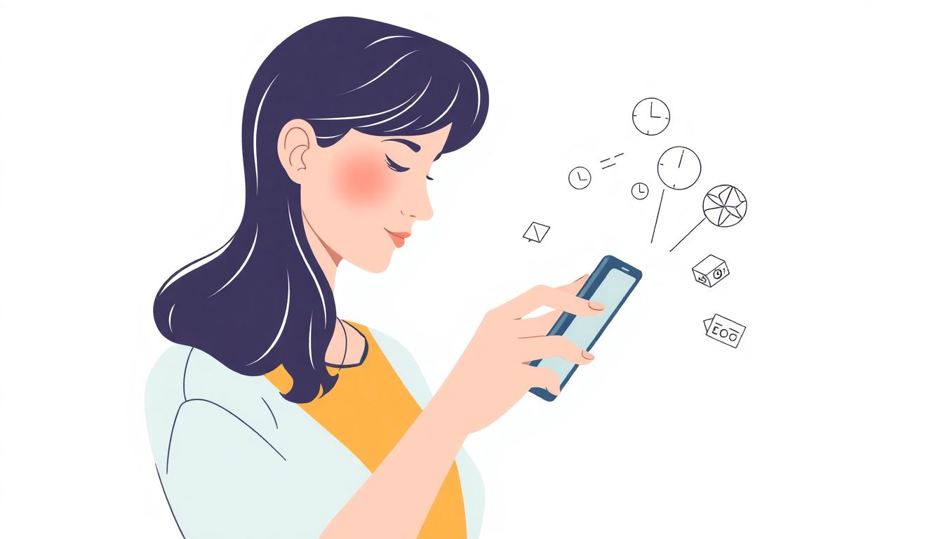 Person engaging with social media on smartphone.