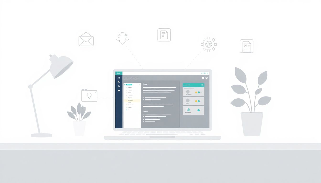 "Minimalist workspace illustrating ChatGPT workflow automation."