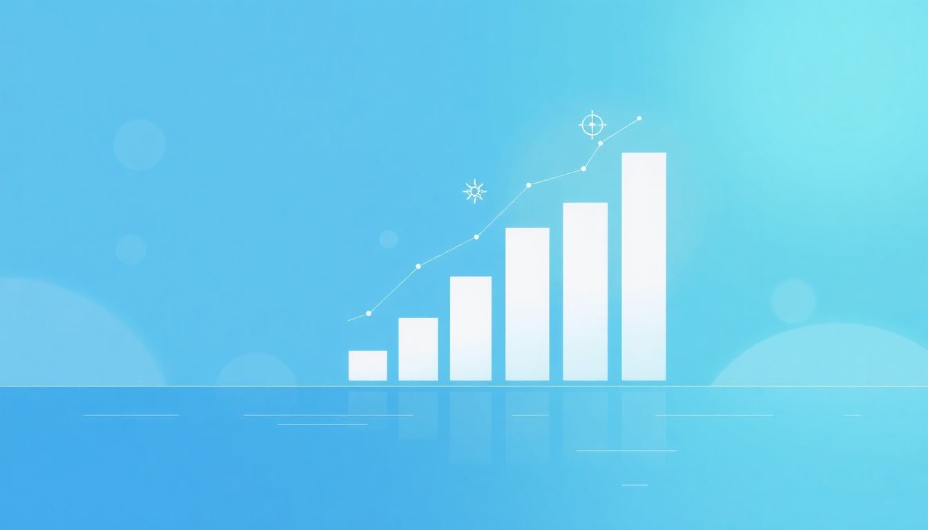 "Minimalist illustration of AI-driven shareholder communication success."