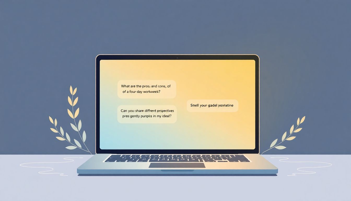 "Illustration of effective communication with a laptop."