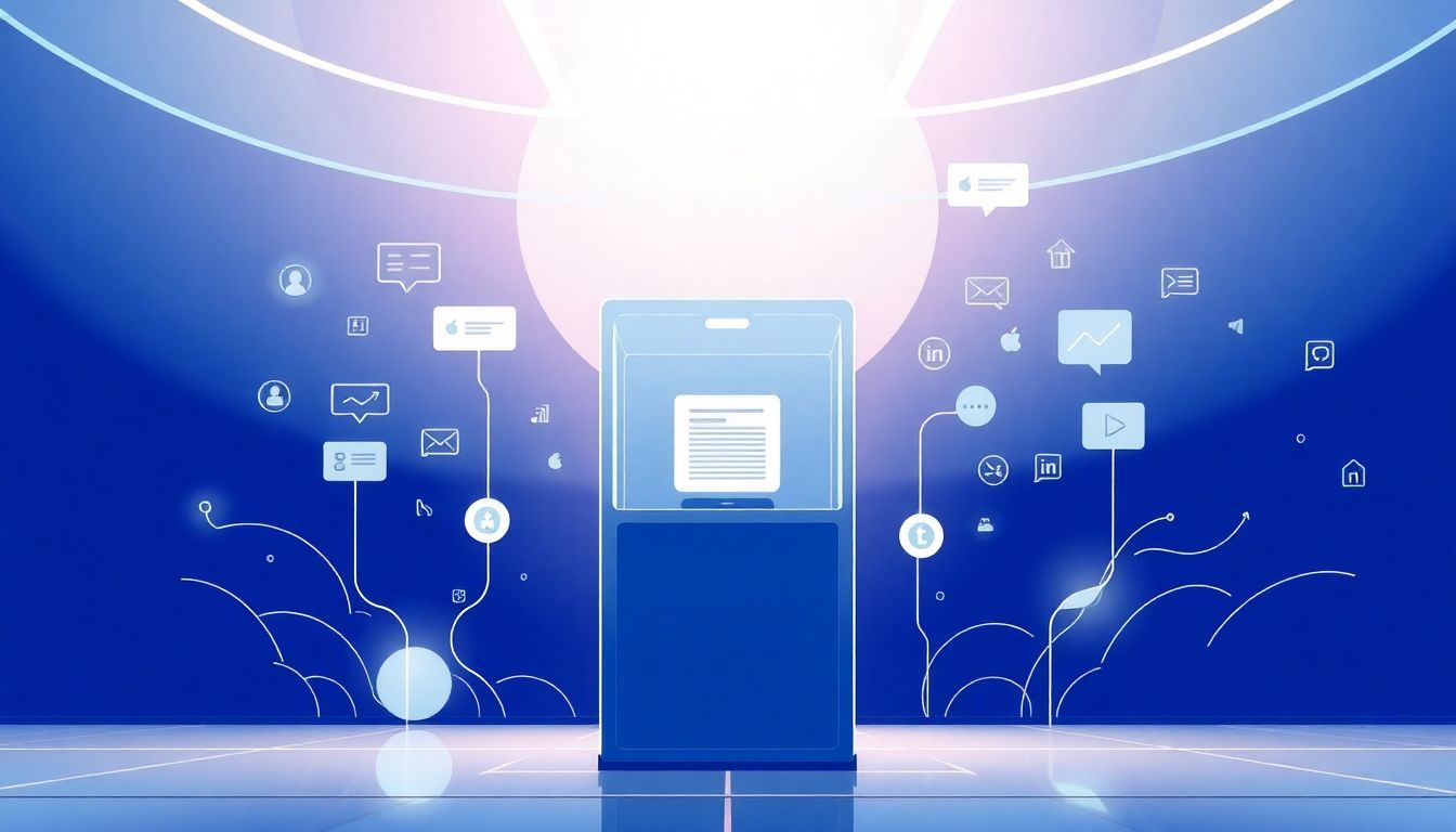 Futuristic voting booth showcasing technology and engagement.