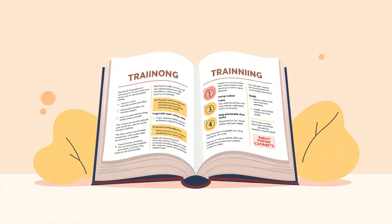 Illustration of a book symbolizing volunteer training.