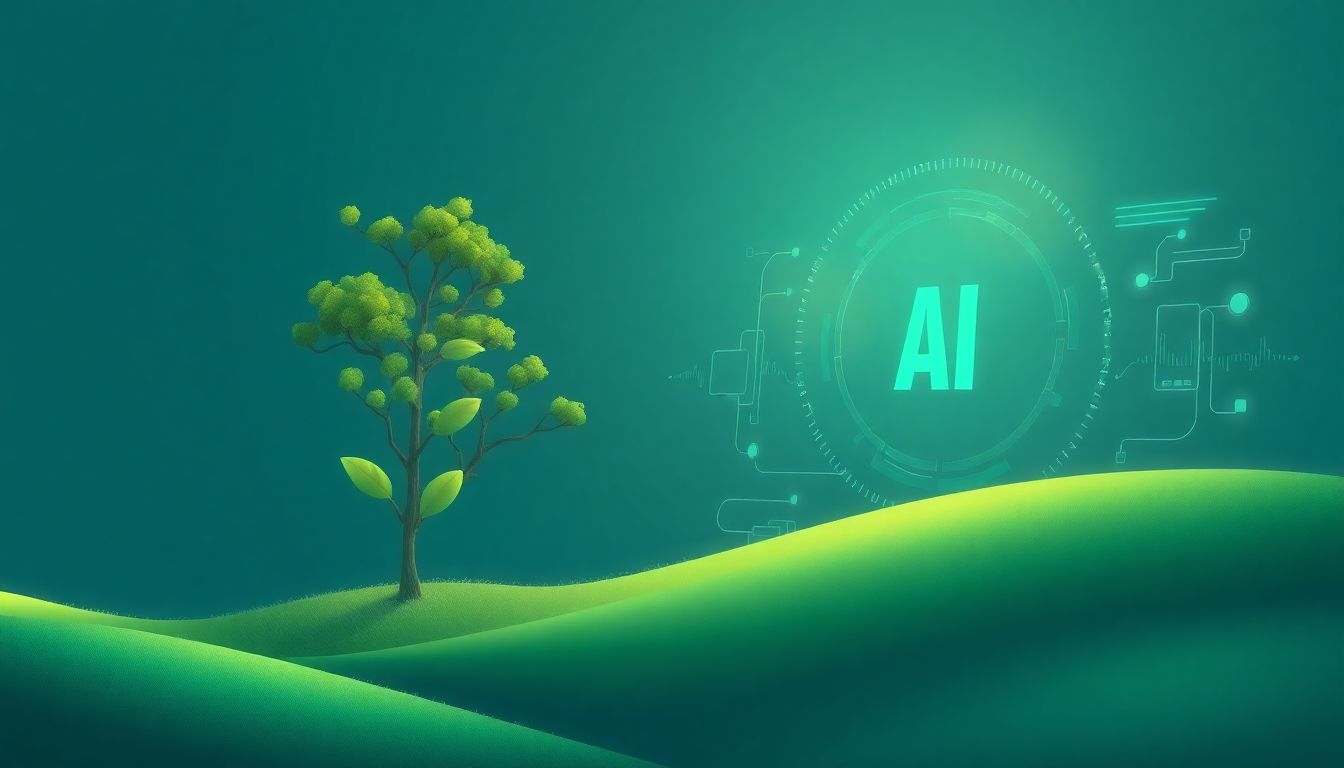 AI and nature in harmonious coexistence.