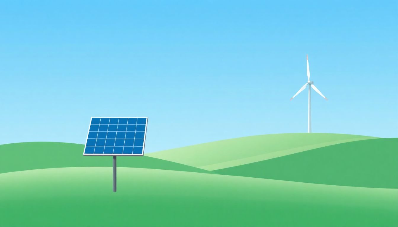 "Serene landscape illustrating renewable energy and legal insights."