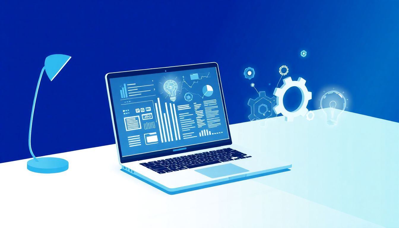 "AI and innovation strategy in a minimalist design."