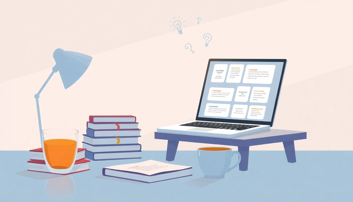 Cozy study space symbolizing tech-enabled learning.
