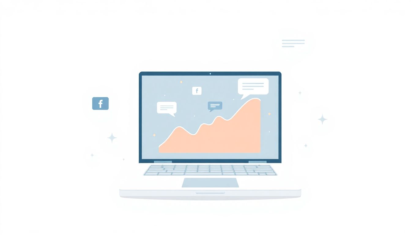 Minimalist illustration of AI brand sentiment analysis.