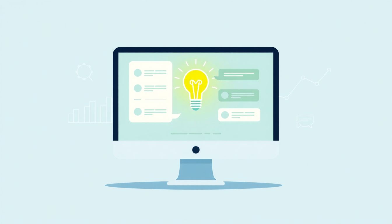 Minimalist illustration of marketing automation and AI.