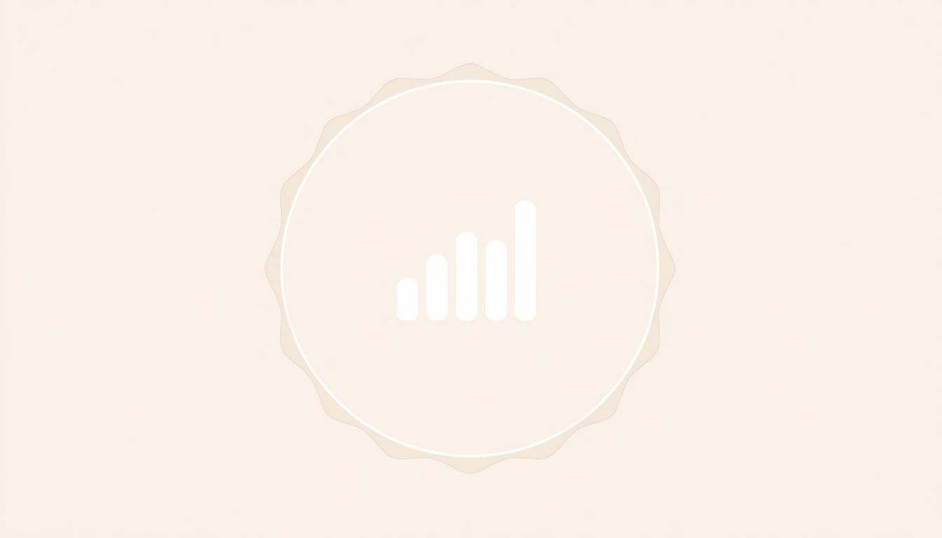 Minimalist badge illustrating data visualization concept.